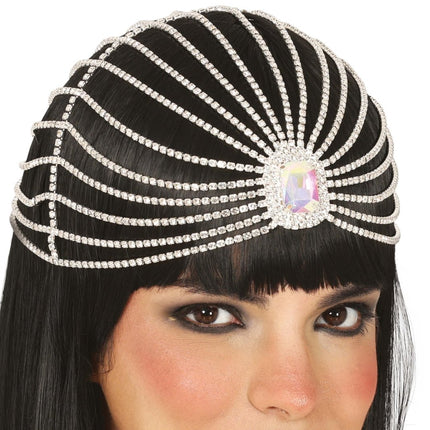 Zilveren Hoofdband Diamanten van Fiestas Guirca koop je bij Partywinkel