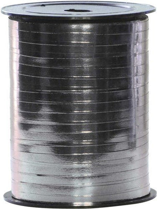 Zilveren Lint 5Mm Metallic 250m van Haza Witbaard koop je bij Partywinkel