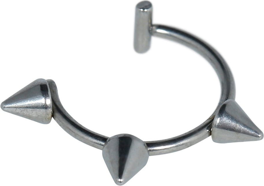 Zilveren Nep Piercing 3st van Fiestas Guirca koop je bij Partywinkel