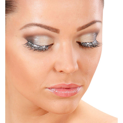 Zilveren Nep Wimpers van Widmann koop je bij Partywinkel