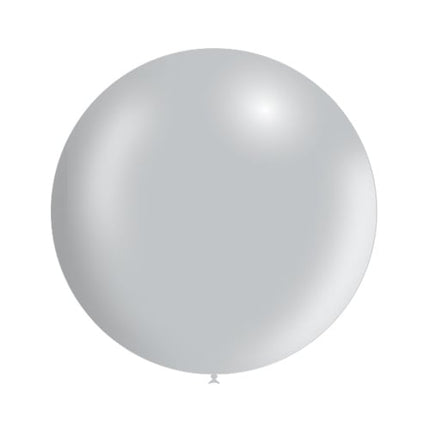Zilveren Reuze Ballon Metallic 60cm van Balloonia koop je bij Partywinkel