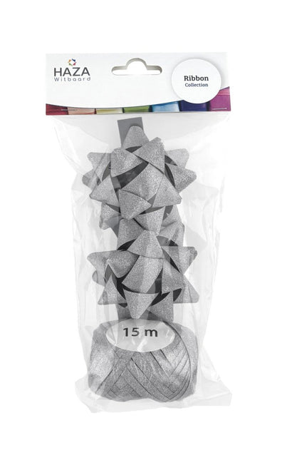 Zilveren Strik Set 3 delig van Haza Witbaard koop je bij Partywinkel