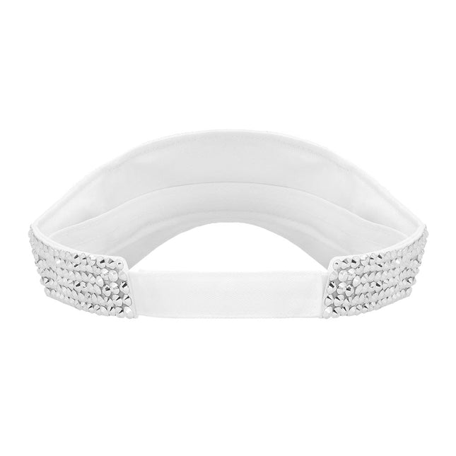 Zilveren Zonneklep Met Steentjes van Boland koop je bij Partywinkel