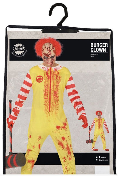 Zombie Clown Halloween Kostuum Heren L van Fiestas Guirca koop je bij Partywinkel