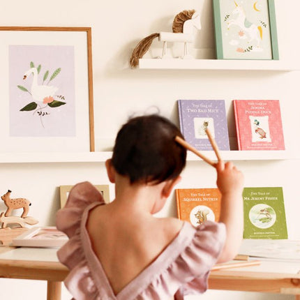 Zwaan Tekenboek met Poster Roze 21 x 30cm van Partydeco koop je bij Partywinkel