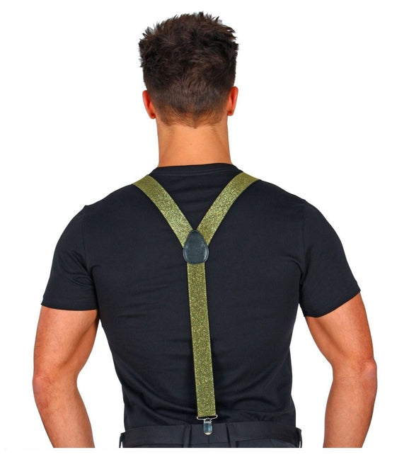Zwart Gouden Bretels Glitter van Widmann koop je bij Partywinkel