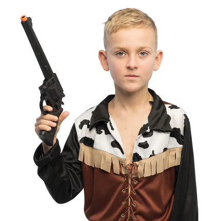 Zwart Nep Pistool Longshot 35cm van Boland koop je bij Partywinkel