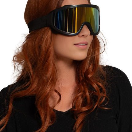 Zwart Skibril van Partychimp koop je bij Partywinkel