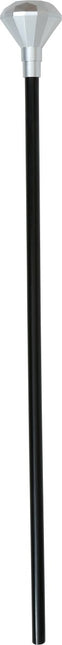 Zwart Zilveren Wandelstok Diamant Knop 85cm van Fiestas Guirca koop je bij Partywinkel