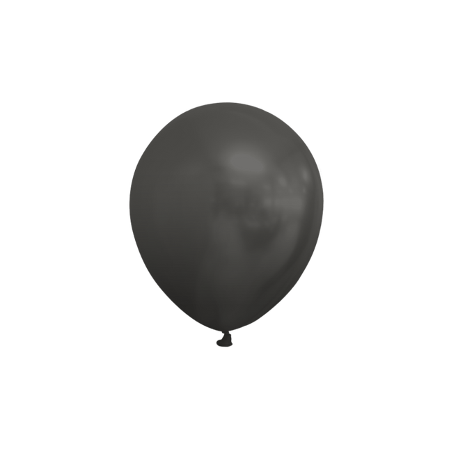 Zwarte Ballonnen Metallic 13cm 100st van WeFiesta koop je bij Partywinkel