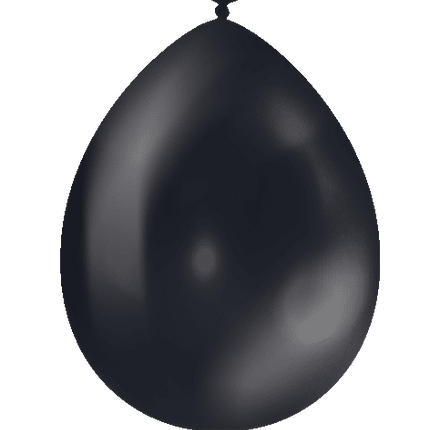 Zwarte Ballonnen Metallic 30cm 25st van Paper Dreams koop je bij Partywinkel