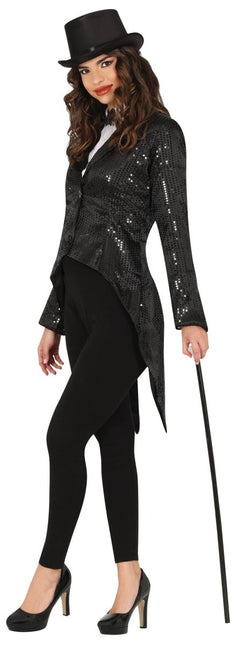 Zwarte Blazer Dames Pailletten van Fiestas Guirca koop je bij Partywinkel