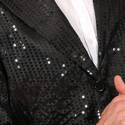 Zwarte Blazer Heren Pailletten van Fiestas Guirca koop je bij Partywinkel