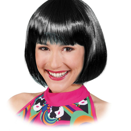 Zwarte Bob Pruik van Orlob koop je bij Partywinkel