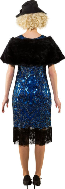 Zwarte Bontstola 50s van Orlob koop je bij Partywinkel