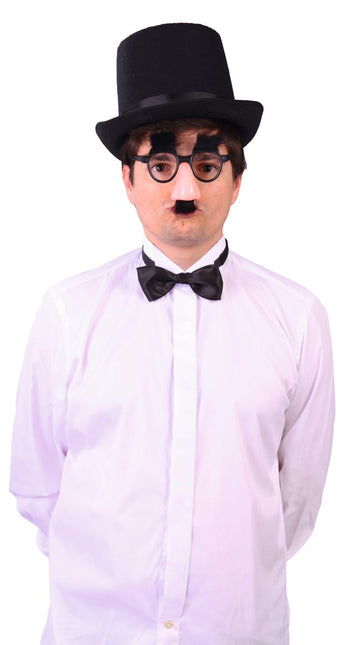 Zwarte Bril Met Neus En Wenkbrauwen van Fiestas Guirca koop je bij Partywinkel