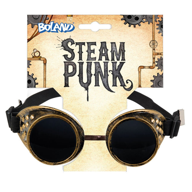 Zwarte Bril Steampunk van Boland koop je bij Partywinkel