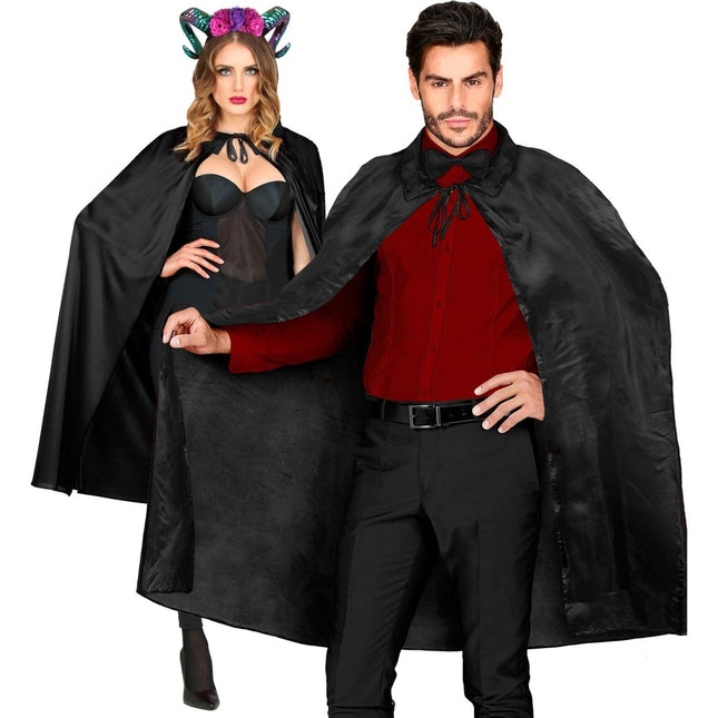 Zwarte Cape 1,10m van Widmann koop je bij Partywinkel