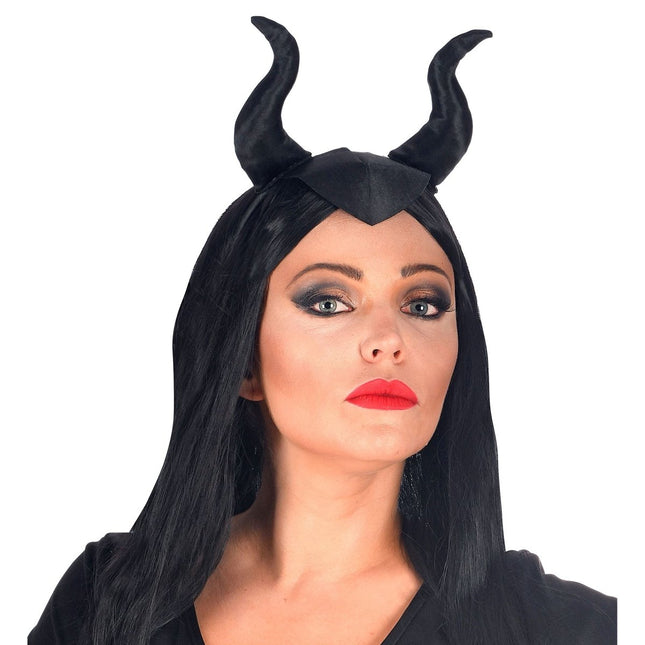 Zwarte Haarband Maleficia van Widmann koop je bij Partywinkel