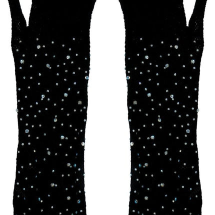 Zwarte Handschoenen Glitters 30cm van Fiestas Guirca koop je bij Partywinkel