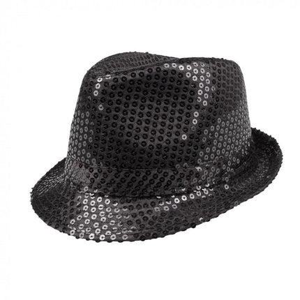 Zwarte Hoed Glitter van Boland koop je bij Partywinkel