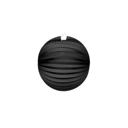 Zwarte Lampion 25cm van WeFiesta koop je bij Partywinkel