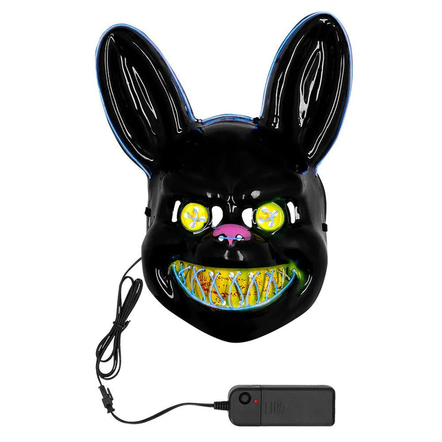 Zwarte Masker Led Rabbit van Boland koop je bij Partywinkel