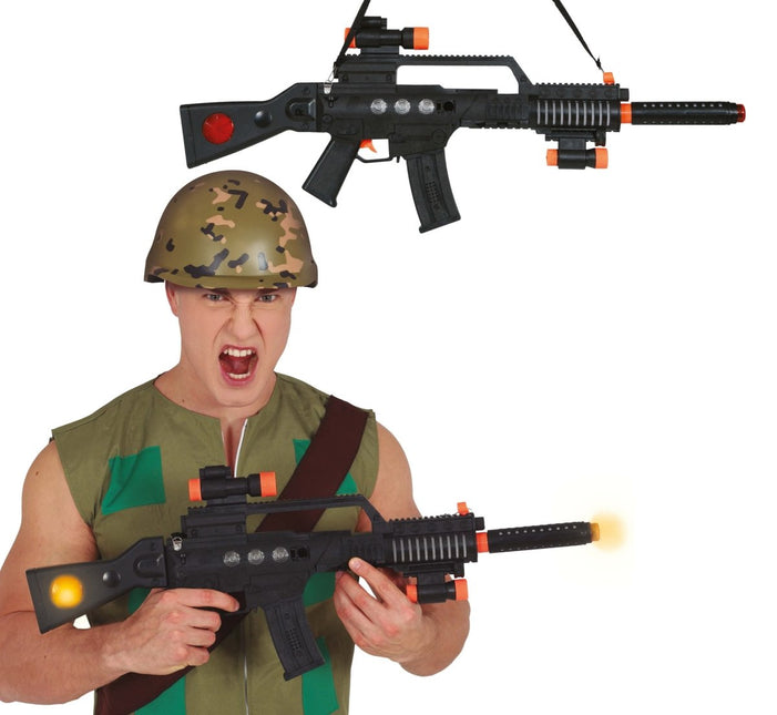 Zwarte Nep Pistool 70cm van Fiestas Guirca koop je bij Partywinkel