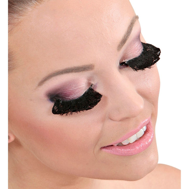 Zwarte Nep Wimpers Kant van Widmann koop je bij Partywinkel