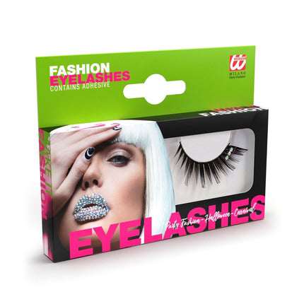 Zwarte Nep Wimpers Steentjes van Widmann koop je bij Partywinkel