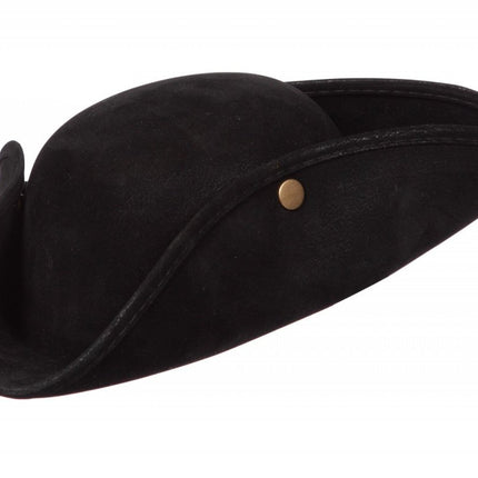 Zwarte Piraten Hoed Drukknopen van Wilbers & Wilbers koop je bij Partywinkel