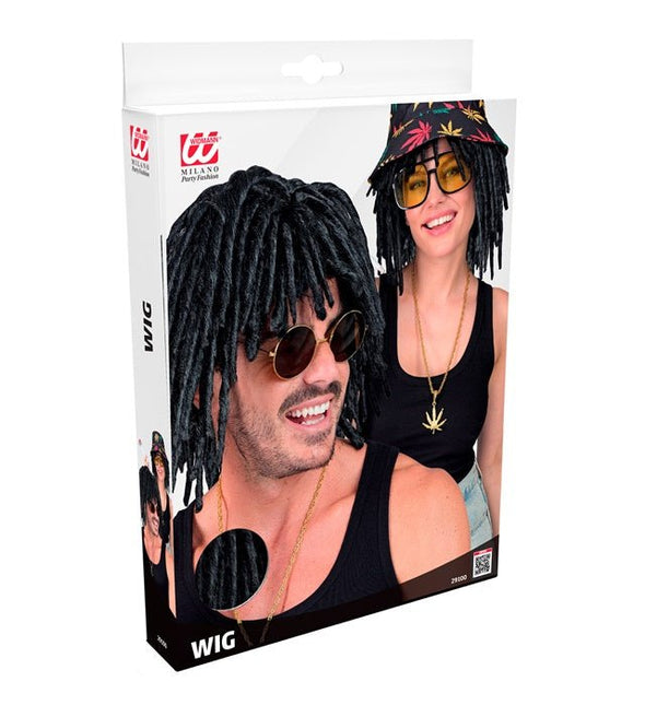 Zwarte Pruik Dreadlocks van Widmann koop je bij Partywinkel