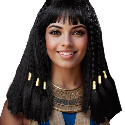 Zwarte Pruik Egyptisch van Fiestas Guirca koop je bij Partywinkel