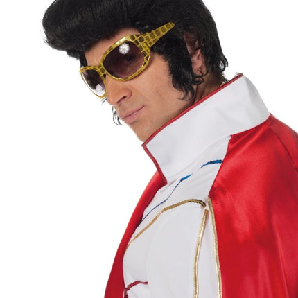 Zwarte Pruik Elvis van Wilbers & Wilbers koop je bij Partywinkel