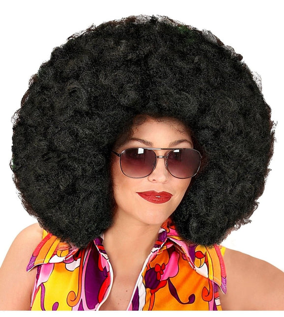 Zwarte Pruik Maxi Afro van Widmann koop je bij Partywinkel