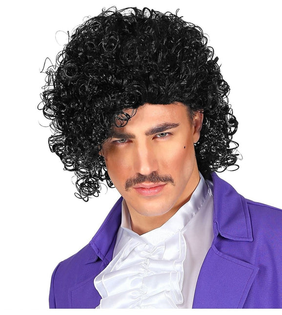 Zwarte Pruik Prince van Widmann koop je bij Partywinkel