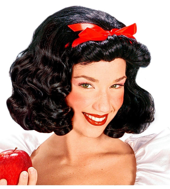 Zwarte Pruik Sneeuwwitje van Widmann koop je bij Partywinkel