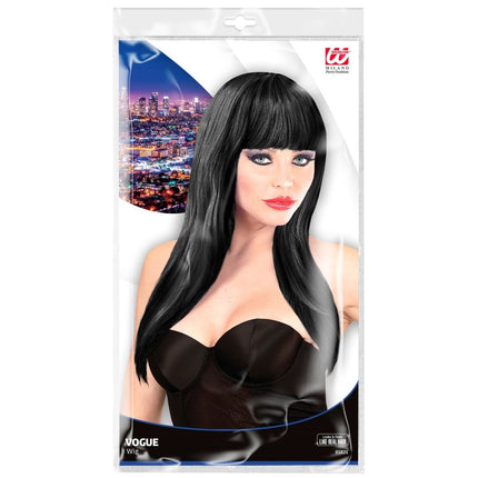 Zwarte Pruik Vogue van Widmann koop je bij Partywinkel