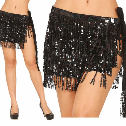 Zwarte Rok Pailetten van Fiestas Guirca koop je bij Partywinkel