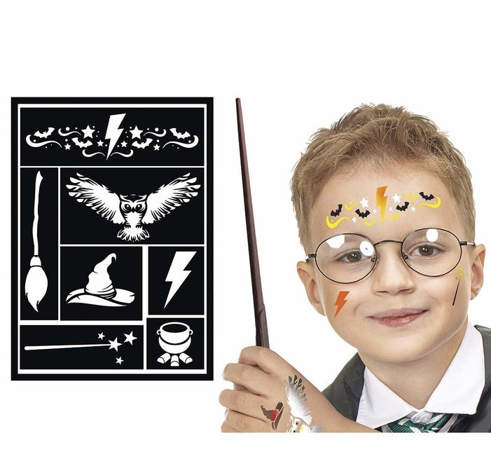 Zwarte Schmink Stencil 14x20cm van Fiestas Guirca koop je bij Partywinkel