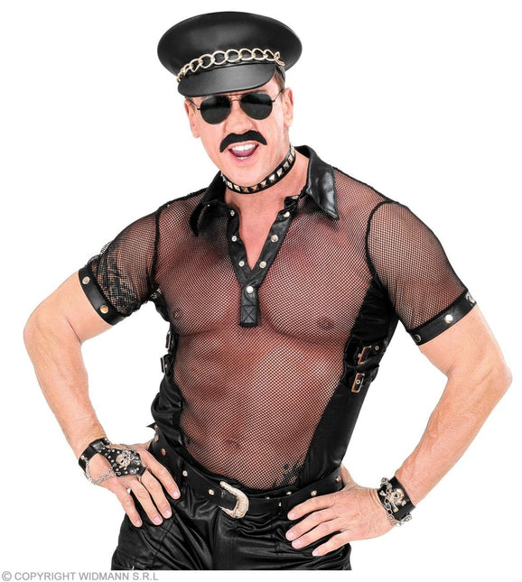 Zwarte Shirt Heren Visnet van Widmann koop je bij Partywinkel