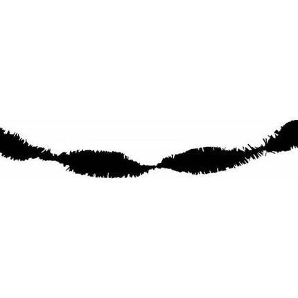 Zwarte Slingers Crepe 24m van WeFiesta koop je bij Partywinkel