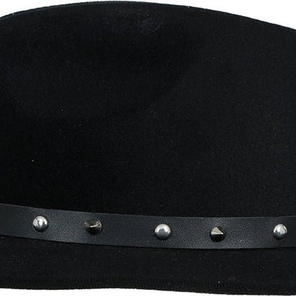 Zwarte vilten cowboyhoed met studs, voor volwassenen van Fiestas Guirca koop je bij Partywinkel