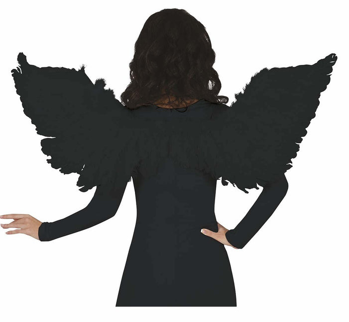 Zwarte Vleugels 106cm van Fiestas Guirca koop je bij Partywinkel
