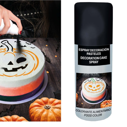 Zwarte Voedingskleurstof Spray 100ml van Fiestas Guirca koop je bij Partywinkel