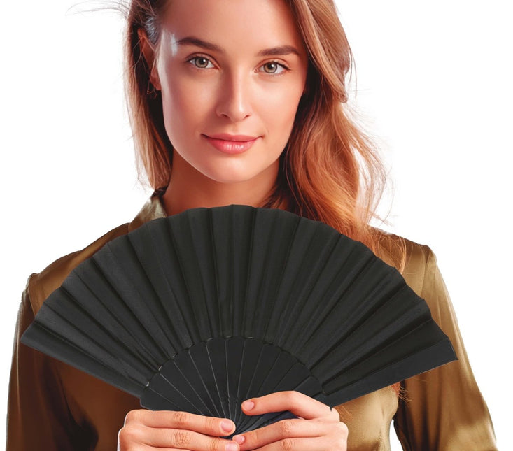 Zwarte Waaier van Fiestas Guirca koop je bij Partywinkel