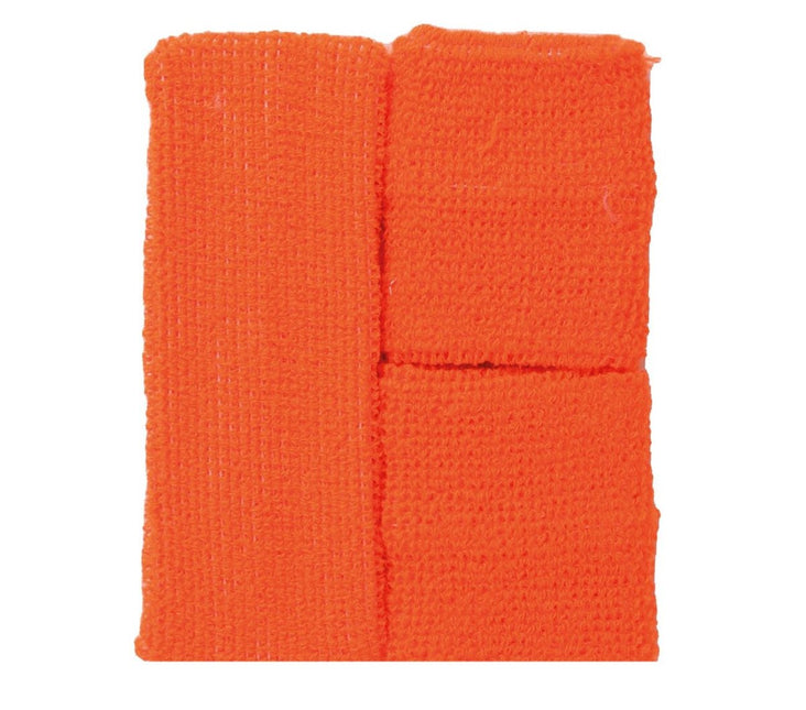 Zweetbandjes Oranje Set 3 delig van Fiestas Guirca koop je bij Partywinkel